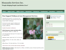 Tablet Screenshot of manzanitaservices.org